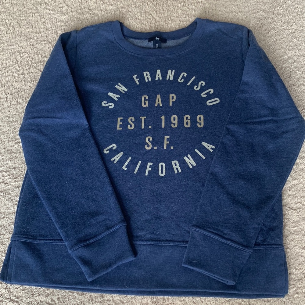 Gap glitter logo crewneck